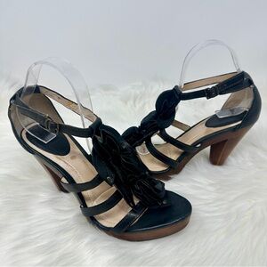 Frye Janna Flower Leather Heels